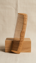 Walnut Beard Comb With Whiskey Motif